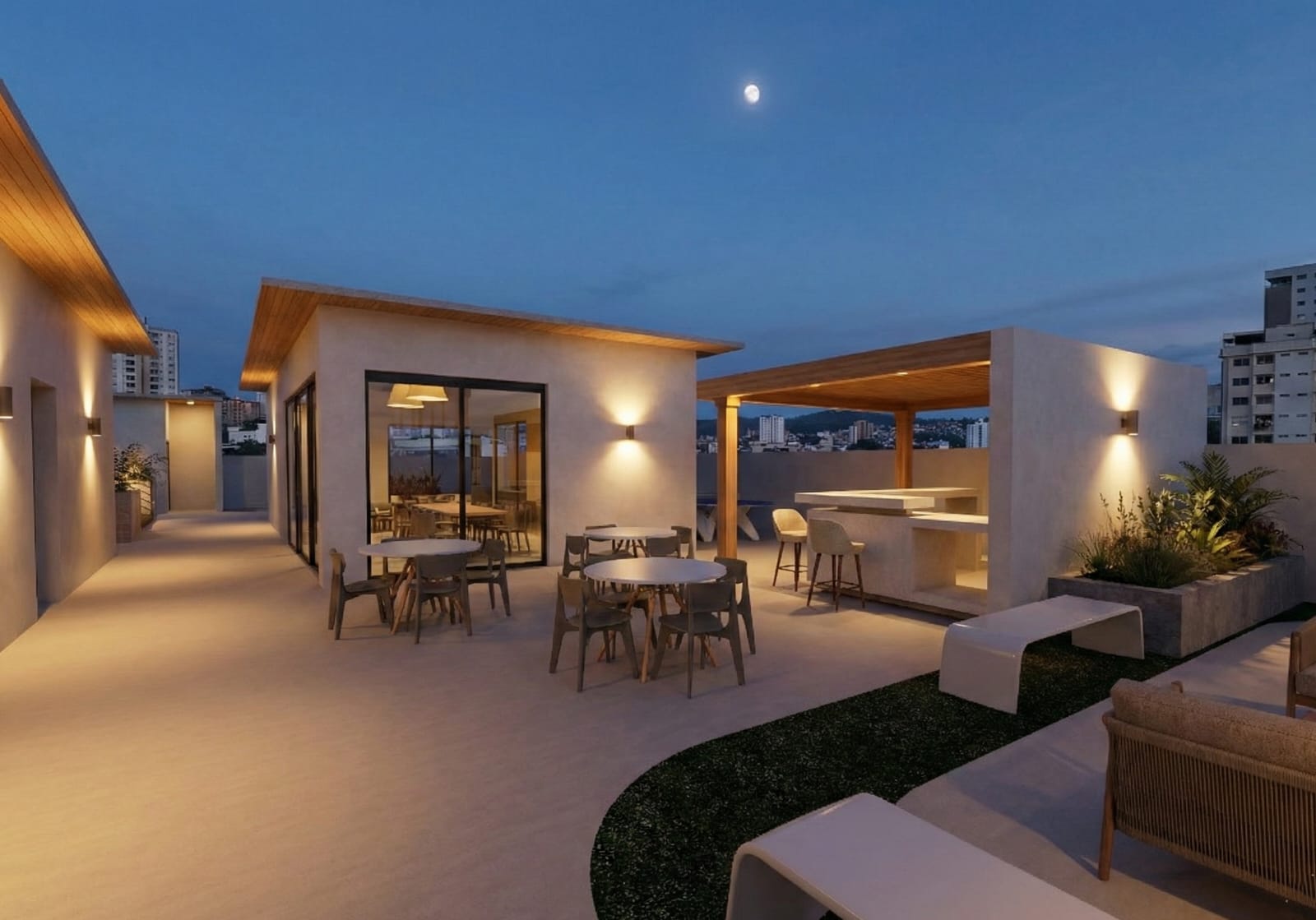 Terraza nocturna